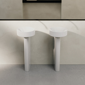 BETTE Suno Pedestal Раковина напольная 34x84cм, без отв., цвет: белый 