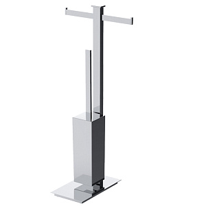 Colombo Units Стойка с аксессуарами 83см, туалетный ёршик, держатель для т/б., цвет: хром