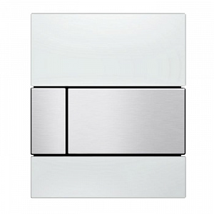 TECE TECEsquare Urinal Панель смыва для писсуара, стекло белое, цвет: нержавеющая сталь
