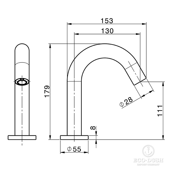 CISAL Tronic Смеситель электронный для раковины, на 1 отв., цвет: хром