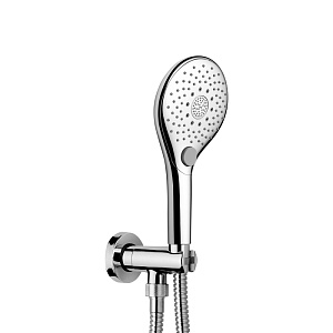 Bossini Syncronia Душевой комплект: ручной душ, держатель с подводом воды, шланг 150см, цвет: хром