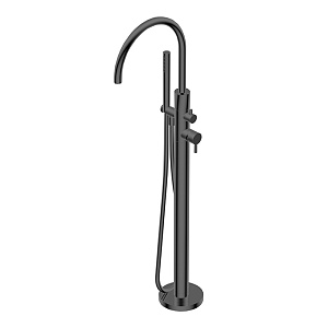 Ritmonio Diametro35 S Смеситель для ванны, напольный, с ручным душем, цвет: Brushed Black Chrome