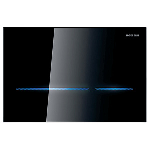 Geberit Sigma 80 Бесконтактная смывная клавиша, электронная, черное стекло