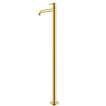 NEMO Round Смеситель для раковины, напольный, с донным клапаном, цвет: брашированное золото