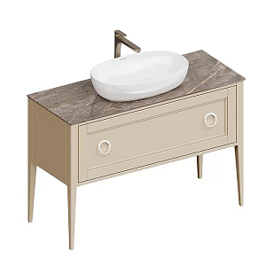 Kerama Marazzi Plaza Classic Тумба напольная 120см, 1+1 ящик, цвет: капучино матовый