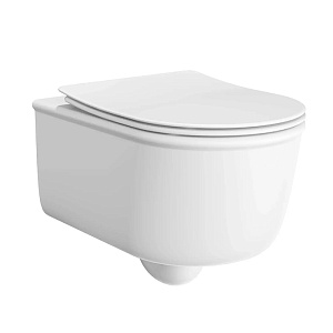 Kerama Marazzi Elegance Унитаз подвесной 53x35см, безободковый, цвет: белый матовый
