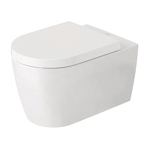 Duravit Me by Starck Комплект: унитаз подвесной, безободковый, покрытие Durashield, сиденье SoftClose, цвет: белый