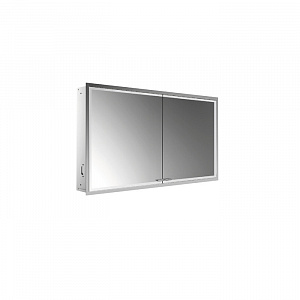 EMCO Prestige2 Зеркальный шкаф 66х121.5см., встраиваемый, LED-подсветка, 2 двери, 2 полки, розетка, с EMCO light system