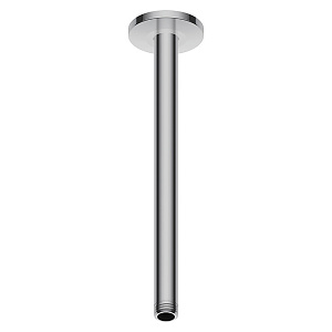 Duravit Душевой кронштейн потолочный круглая накладка, 300 мм/ соединительный патрубок размер DN15, цвет: хром