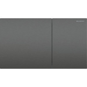 Geberit Sigma70 Клавиша для двойного смыва, квадратная: Хромированный черный