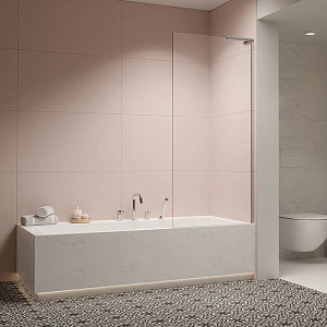 Radaway Modo SL PNJ II Шторка для ванны 80см, правая, стекло прозрачное, покрытие Easy Clean, профиль: хром