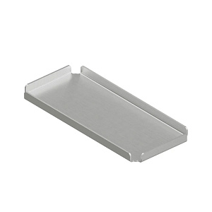 QuadroDesign Поднос 24.5х11х1.9см., подвесной, цвет: Brushed Stainless Steel
