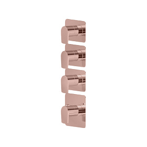 Newform Haka Смеситель для душа, термостатический, на 3 потока, цвет: PVD brushed copper bronze