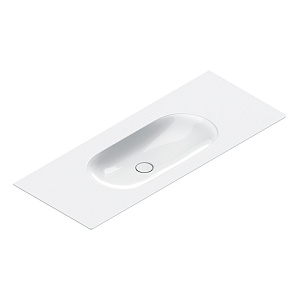 Catalano Sfera 125 Столешница с интегрированной раковиной, цвет: белый глянцевый