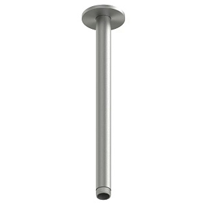QuadroDesign Держатель верхнего душа, потолочный 30см., цвет: brushed stainless steel