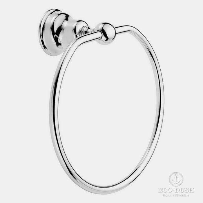HUBER Croisette Полотенцедержатель - кольцо D21.5см, цвет: никель матовый
