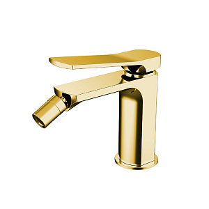 NEMO Prima Смеситель для биде, 1 отв., с донным клапаном, цвет: брашированное золото