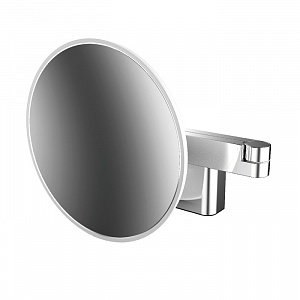 Emco Evo Косметическое зеркало, LED, Ø209mm, 2-колено, ELS, 5x увелич., подвесной, цвет: хром