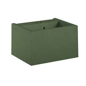 Kerasan Kanaal Раковина подвесная 60х46.5см.,с 2 отв., цвет: Matt green