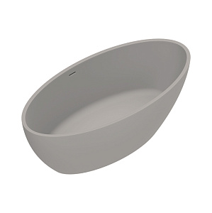 Catalano Solid Ванна отдельностоящая 165x80хh52см, с переливом, сифон в комплекте, цвет: Tortora Satinato