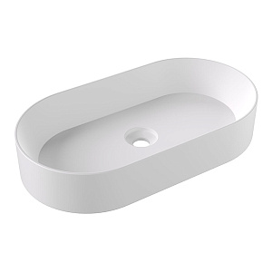 Alice Spy Oval Раковина 65x36х12см., накладная, без отв., цвет: белый матовый
