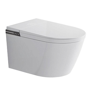 NEMO Унитаз с функцией биде 60x38см., подвесной, электронный, tornado, сиденье микролифт, цвет: белый