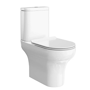 Kerama Marazzi Buongiorno Унитаз моноблок 36x66см, безободковый, цвет: белый глянцевый