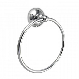 Nicolazzi Cristallo Di Rocca Полотенцедержатель-кольцо, диаметром 19.5 см, подвесной, цвет: хром