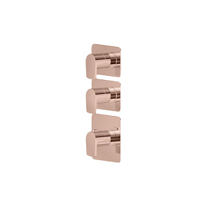 Newform Haka Смеситель для душа, термостатический, на 2 источника, цвет: PVD brushed copper bronze