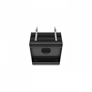 Gessi Binario Профиль линейный 250 мм, для 1 модуля, установка Easy-Fix, цвет: Black XL