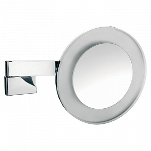 EMCO Prestige Зеркало косметическое, LED, Ø265мм,  двойной, 3x кратное увеличение, подвесной, цвет: хром