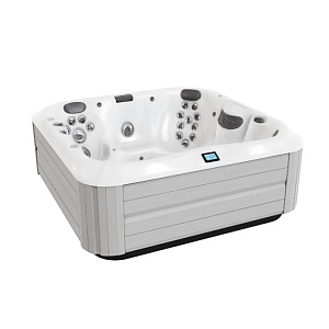 Jacuzzi J375 Минибассейн 231х231х97см, Bluewave, 3кВТ, цвет Porcelain, внешняя панель Brushed Grey