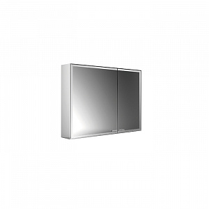 EMCO Prestige2 Зеркальный шкаф 88.7х63.9см., настенный, LED-подсветка, 2 двери, 2 полки, розетка, левый, без EMCO light system