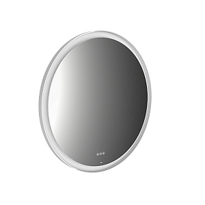 Emco Зеркало Ø90см, с LED подсветкой, в металлической раме белого цвета, с сенсорными выключателями
