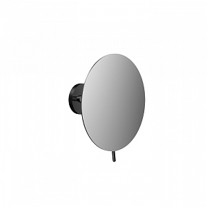 EMCO Pure Зеркало косметическое, Ø200мм, одинарный, emco-glue, 3x кратное увеличение, подвесной, цвет: черный