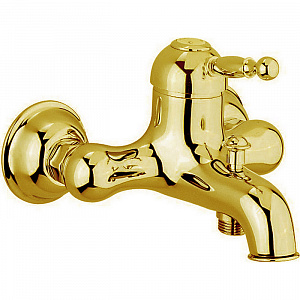 CISAL Arcana Royal Смеситель однорычажный настенный для ванны/душа, цвет: золото 