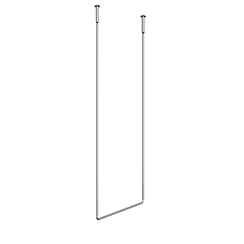 Gessi Goccia Полотенцедержатель потолочный - 60хh160см., цвет: Brushed chrome