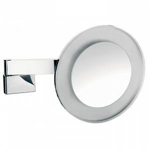 EMCO Prestige Зеркало косметическое, LED, Ø265мм,  двойной, 5x кратное увеличение, подвесной, цвет: хром