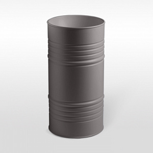 Artwork Barrel Раковина 45х90 см, без отв., напольная, слив в пол, в комплекте сифон, цвет: Ferro matt