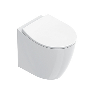 Catalano Italy Унитаз напольный 52х37см., безободковый, смыв Tornado, покрытие Cataglaze+, цвет: белый глянцевый