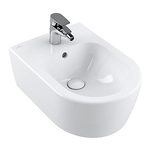 Villeroy&Boch Avento Биде подвесное 37x53см, с 1 отв., цвет: альпийский белый	