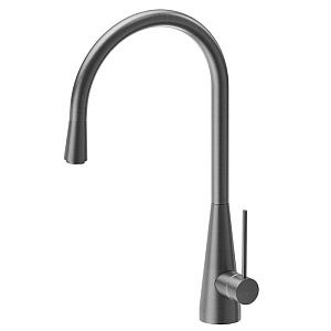 Newform Ycon Смеситель для кухни, на 1 отв., круглый излив, цвет: gun metal
