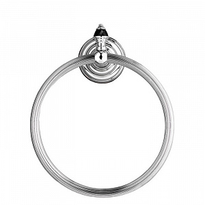 Devon&Devon Black Diamond Полотенцедержатель - кольцо 21см., подвесной, цвет: хром