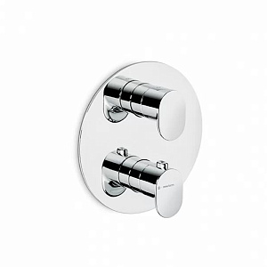 Kerama Marazzi Ole Смеситель для душа, встраиваемый, термостатический, с регулировкой температуры, цвет: хром