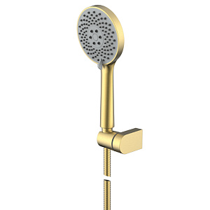 NEMO Душевой гарнитур, настенный, цвет: брашированное золото