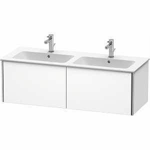 Duravit XSquare Тумба подвесная, 128х47.8х40см, с раковиной, с 2 выдв ящик, цвет: белый матовый 