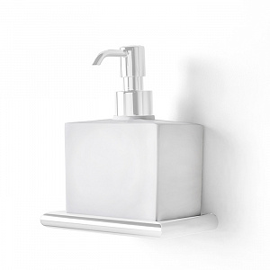 3SC Guy Дозатор для жидкого мыла, подвесной, композит Solid Surface, цвет: белый матовый/белый матовый