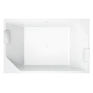 Jacuzzi Onira Ванна встраиваемая 190x120x60см, без отв., в комплекте 2 подушки, цвет: белый матовый