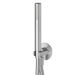 Newform X-Steel 316 Ручной душ, кронштейн-уголок 1/2", шланг: 150 см, цвет: нержавеющая сталь