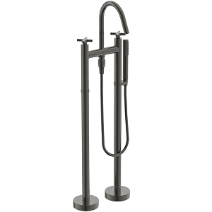 Ideal Standard Joy Neo Cмеситель для ванны, напольный, с ручным душем, шланг: 125см., цвет: PVD Magnetic Grey
